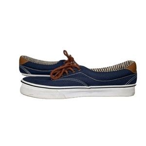 Size 10.5 - VANS Blue Canvas Leather - 721356